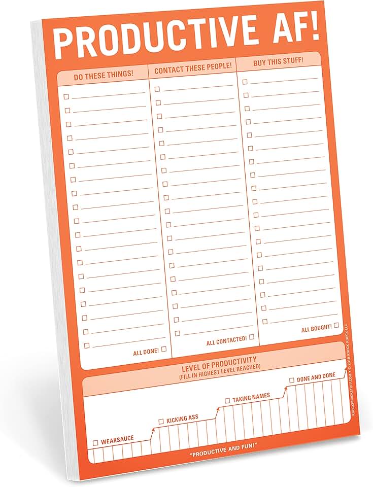 Funny Office Notepad and To-Do List, 6 x 9 inches
