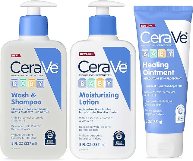 Baby Bath Set with Wash, Lotion, and Ointment