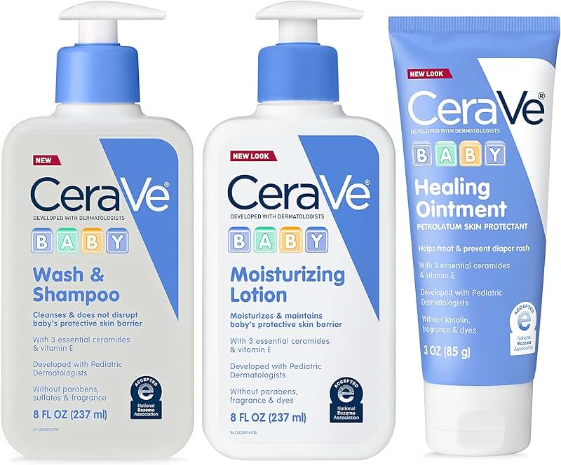 Baby Bath Set with Wash, Lotion, and Ointment