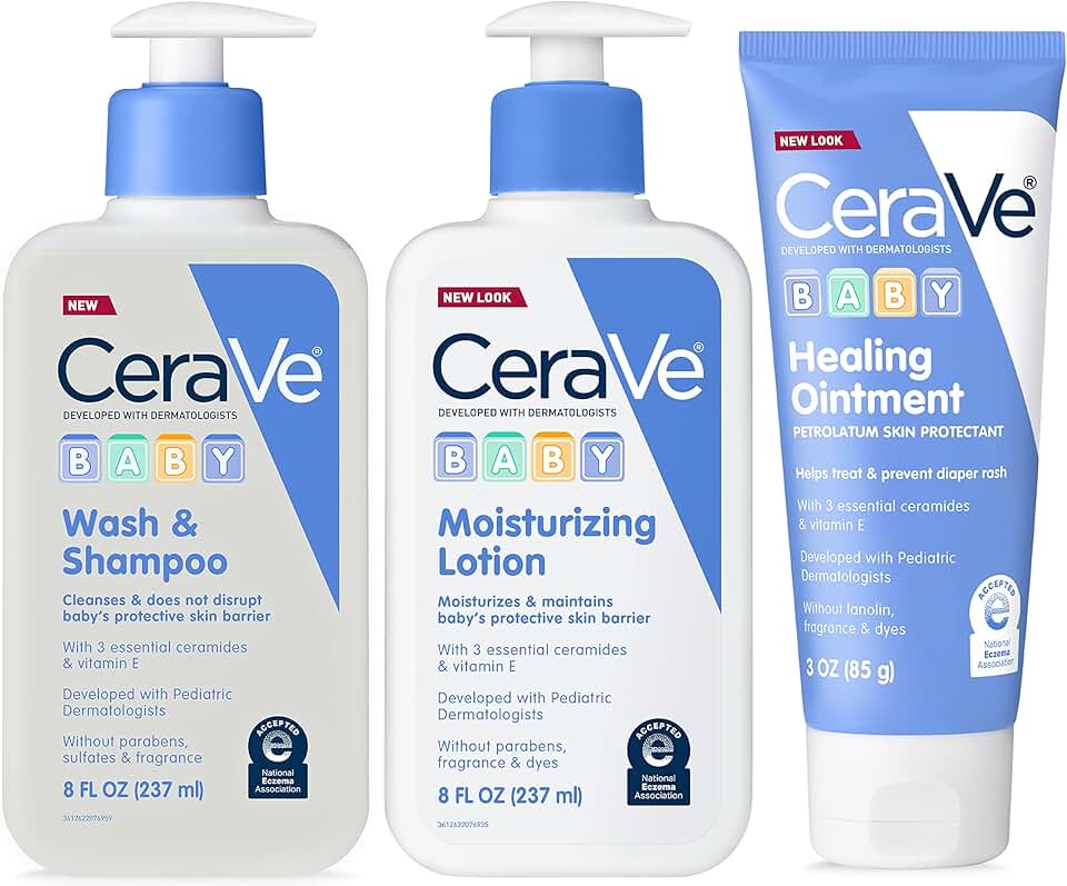 Baby Bath Set with Wash, Lotion, and Ointment