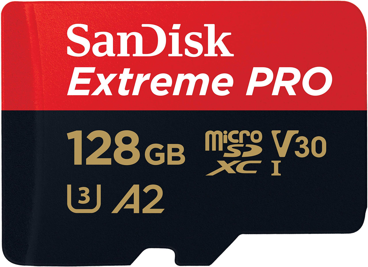 Extreme Pro SDXC UHS-I U3 A2 V30 128GB + Adapter, SDSQXCY-128G-GN6MA