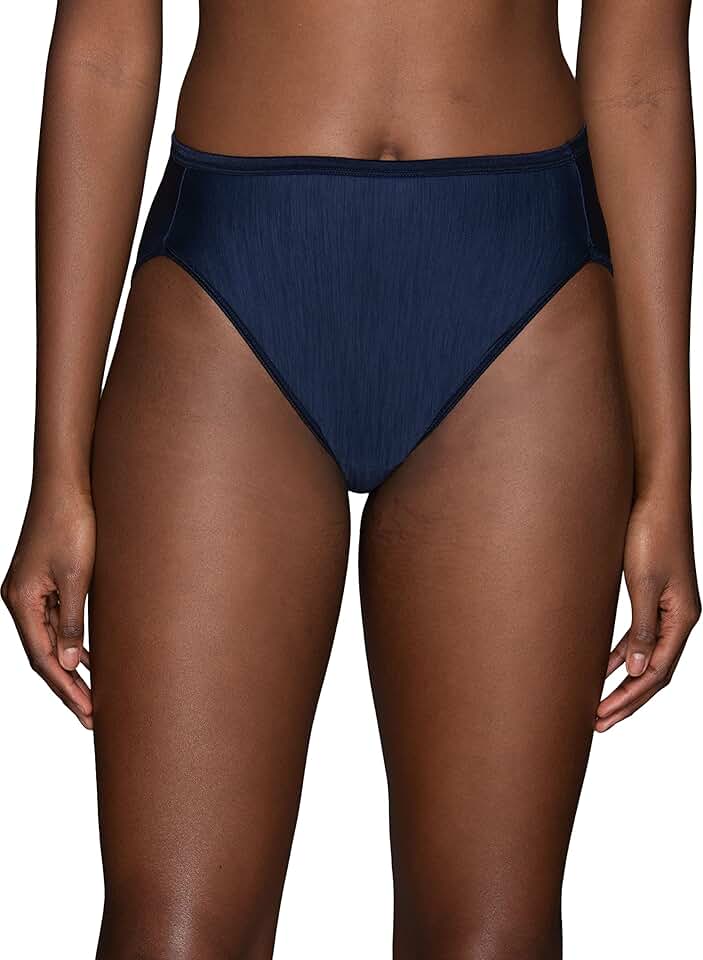 Women's Hi Cut Satin Trim Panties