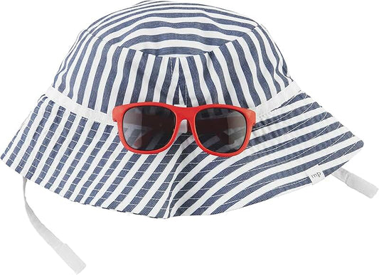 Baby Boys' Sun Hat and Sunglasses Set