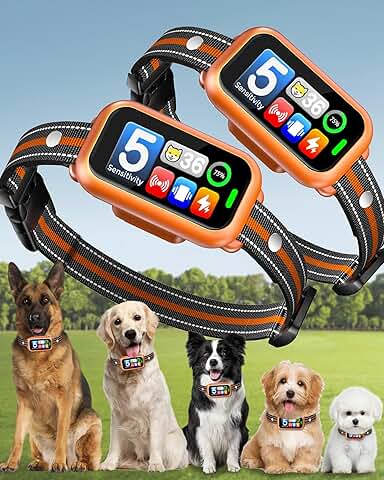 2 Pack Dog Bark Collars for All Sizes