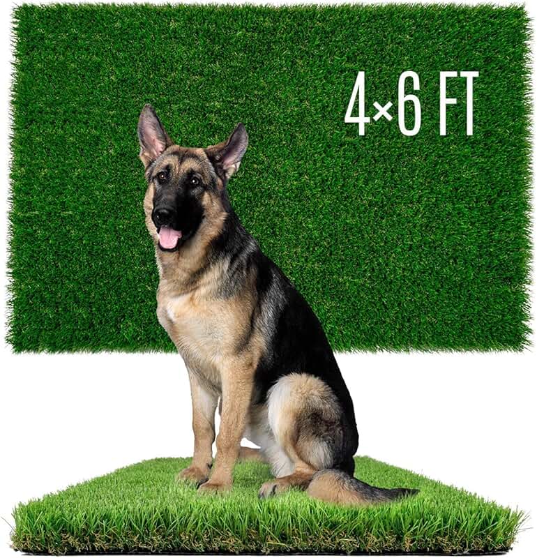 Artificial Grass for Dogs, 4x6ft, Indoor Outdoor