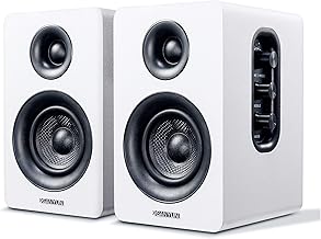 3-inch Bluetooth bookshelf speakers with 60W power