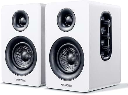 3-inch Bluetooth bookshelf speakers with 60W power