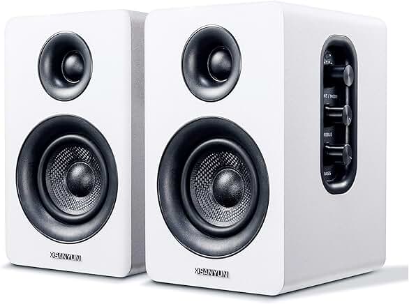 3-inch Bluetooth bookshelf speakers with 60W power