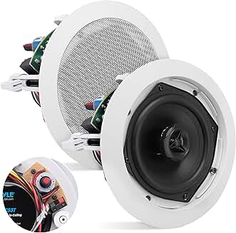 Ceiling Mount Speaker, 5.25", 300W, 2-Way, White