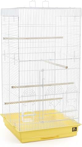 Tall Yellow Pet Cage
