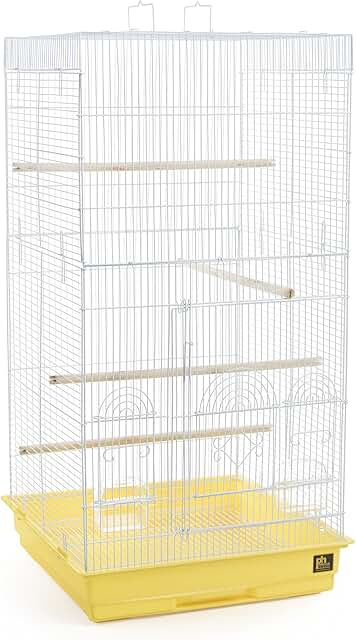 Tall Yellow Pet Cage