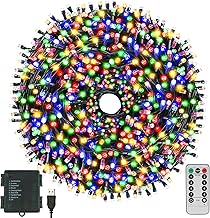 66FT 200 LED Waterproof Christmas String Lights with Timer
