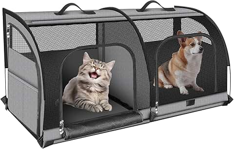 Double Cat Travel Carrier for Two Cats