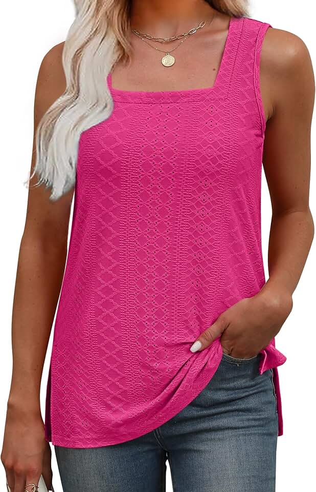 Women's Square Neck Summer Tank Top