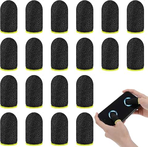 20 Pcs Breathable Ultra-Thin Finger Gloves for Touchscreens