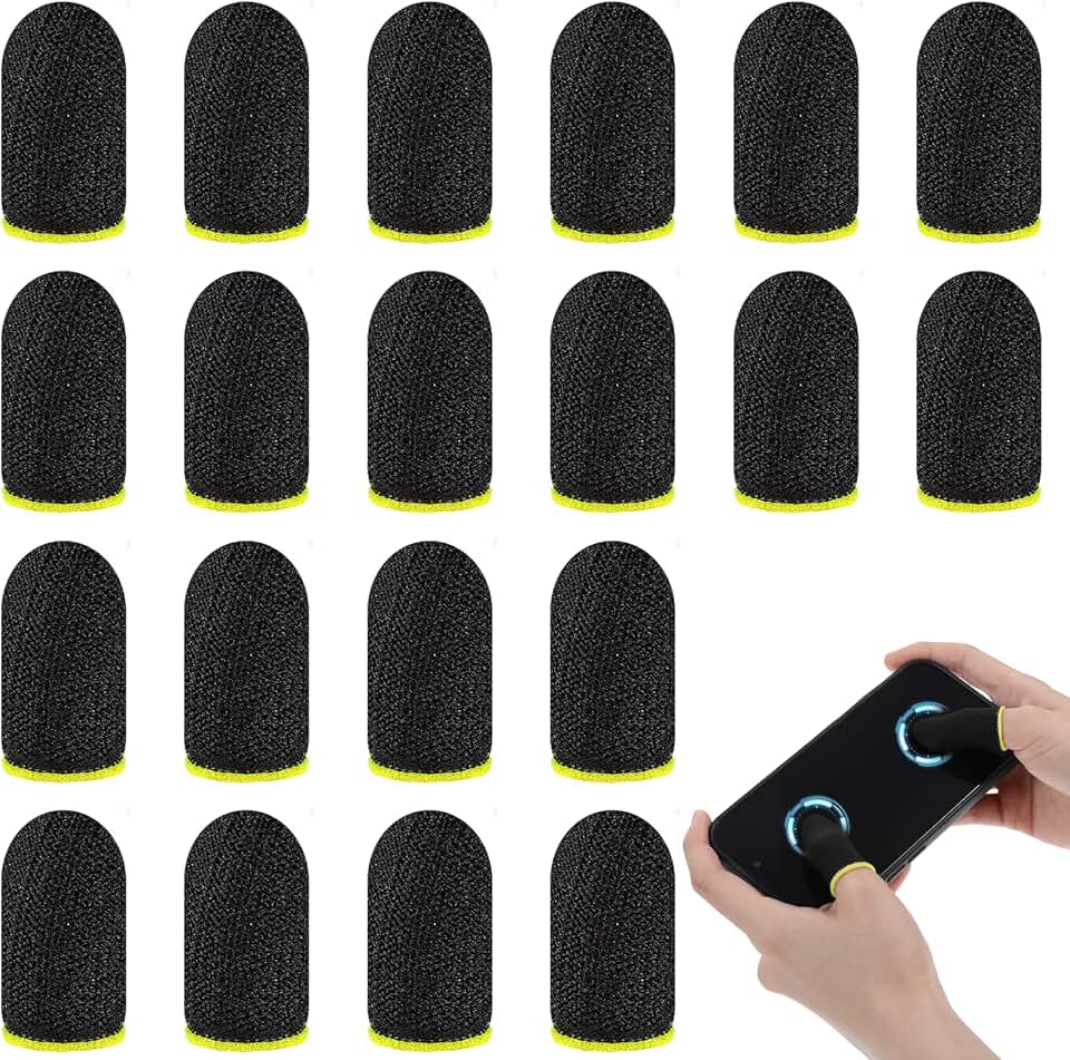 20 Pcs Breathable Ultra-Thin Finger Gloves for Touchscreens