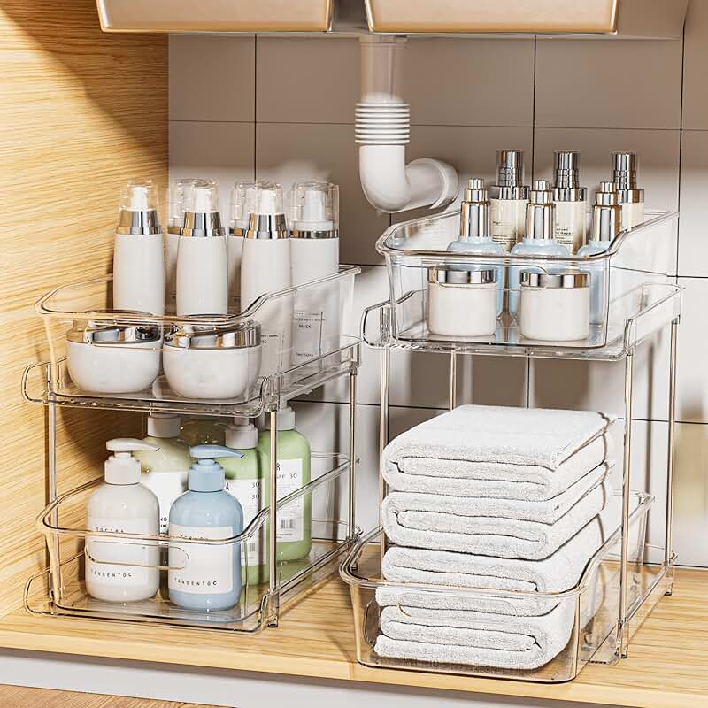 Set of 3 Collapsible Fabric Storage Bins