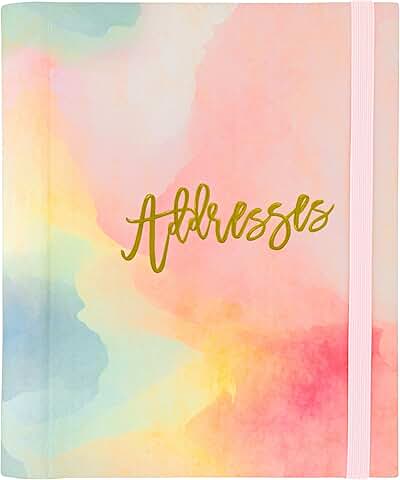 Large Watercolor Sunset Address Book