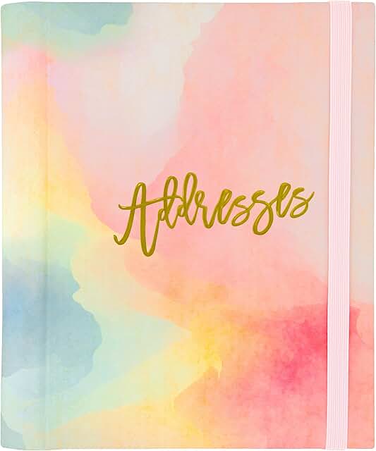 Large Watercolor Sunset Address Book