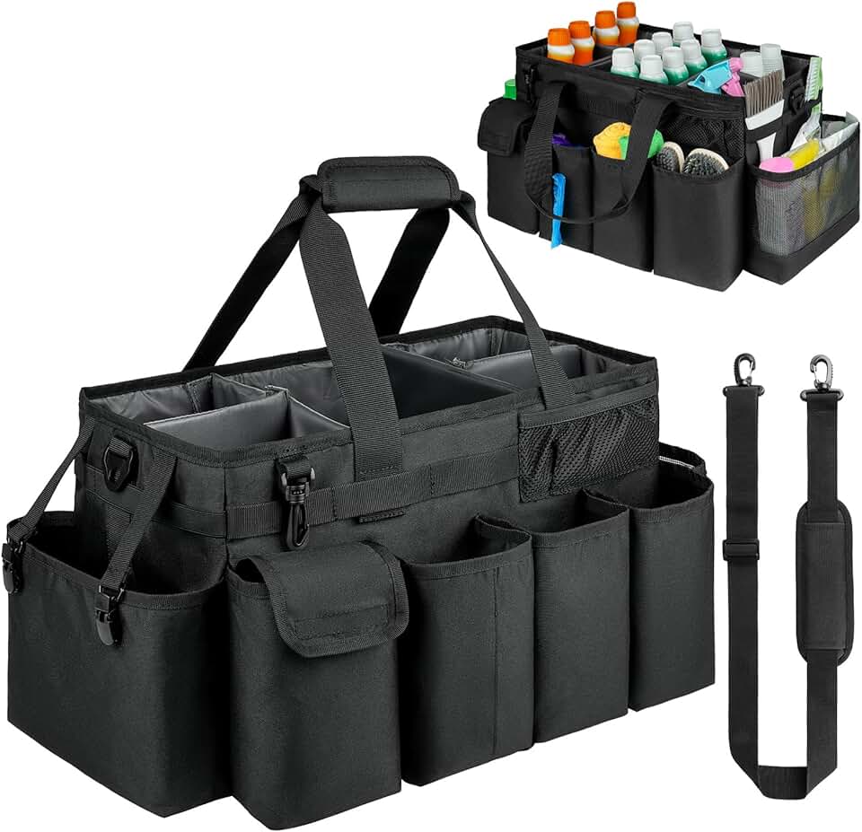 Large Cleaning Supplies Organizer with Handle