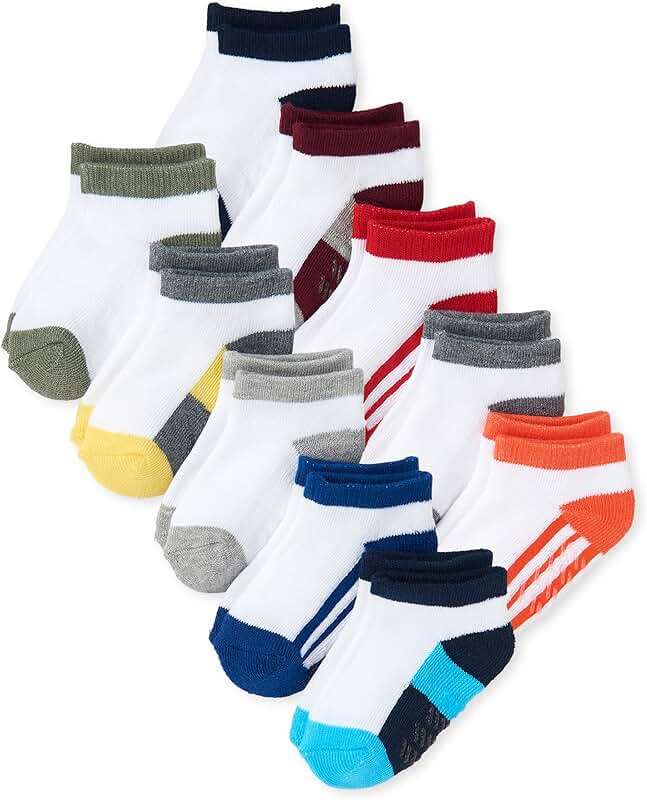 Variety Pack of Boys' and Toddler Ankle Socks