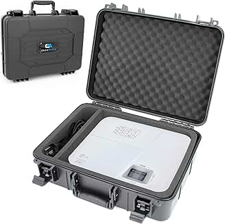 Travel Case for Projectors with HDMI Cable and Remote