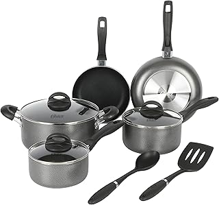 10-Piece Aluminum Cookware Set with Tools