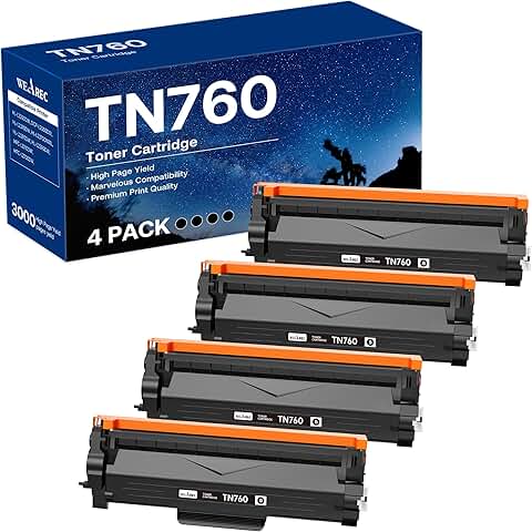 Black toner cartridge replacement pack for laser printers