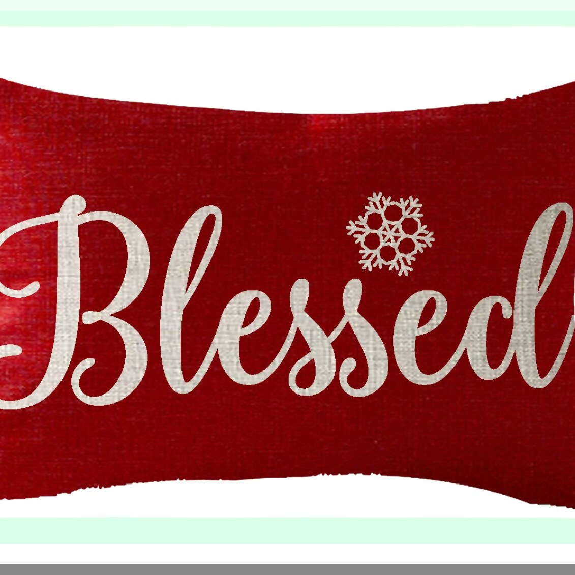 Snowflake Bliss Decor Pillow Set - Let It Snow Collection - Blessed Believe Winter Home Decor - Set of 4 Throw Pillow Covers