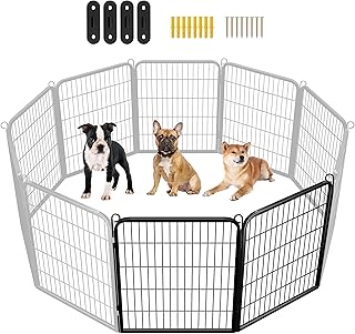 Outdoor 32-inch Dog Playpen with 2 Panels