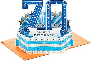 70th Birthday Pop Up Card Celebrating You