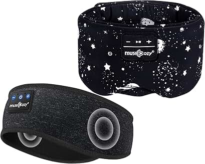 Wireless Sleep Mask with Headphones and Adjustable Band