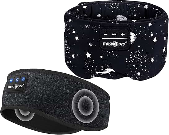 Wireless Sleep Mask with Headphones and Adjustable Band