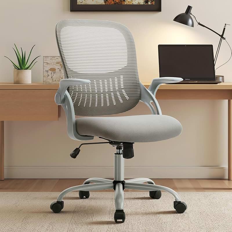 Comfortable Mesh Office Chair with Adjustable Arms