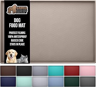 Waterproof Silicone Pet Feeding Mat with Raised Edge