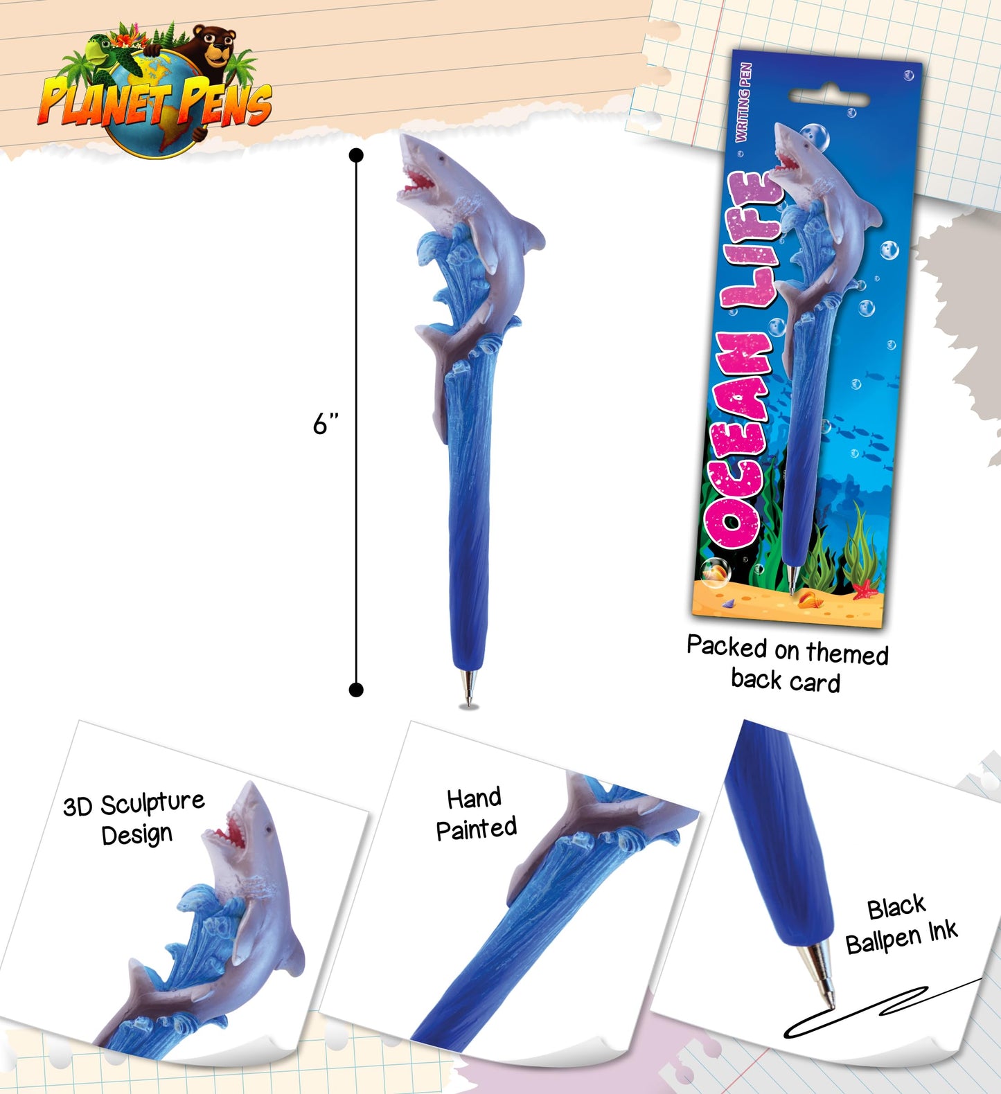 Shark Biting Pen for Kids and Adults