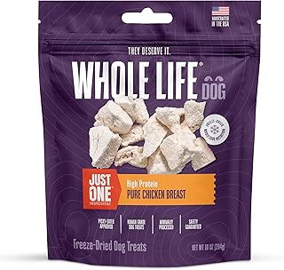 Whole Life Dog Chicken Freeze Dried Treats - 10 oz