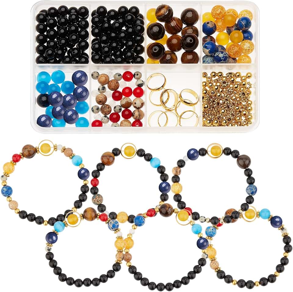 Solar System Beads Jewelry Making Kit with 300+ Pieces