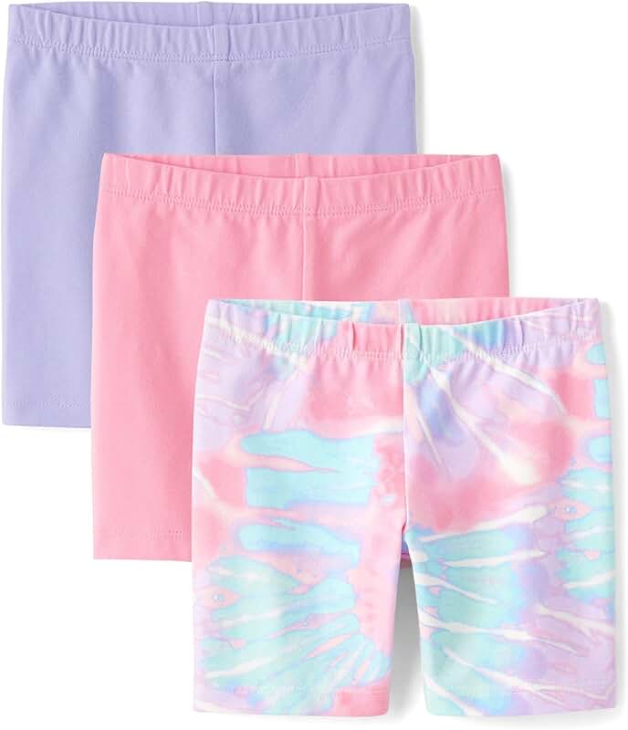 Baby girl and toddler bike shorts pack