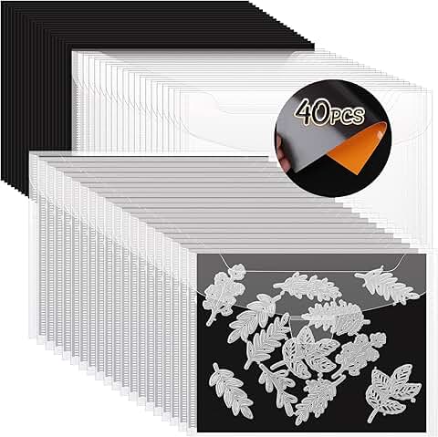 40-Piece Stamp and Die Storage Set with Magnetic Sheets