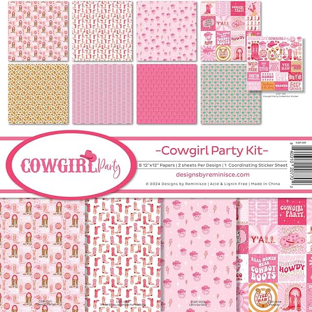 Cowgirl Party Scrapbook Collection Kit