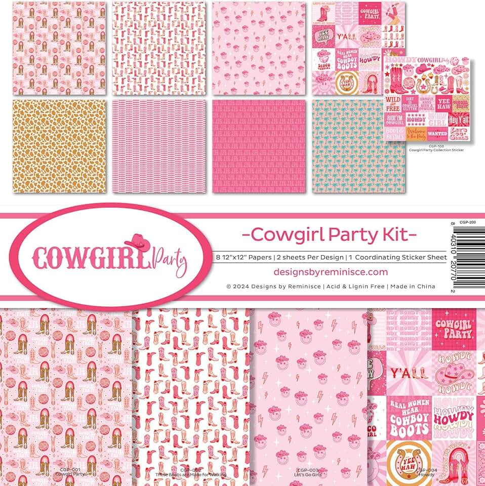 Cowgirl Party Scrapbook Collection Kit