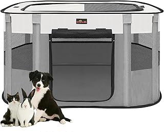 Foldable Dog and Pet Playpen for Indoor and Outdoor Use