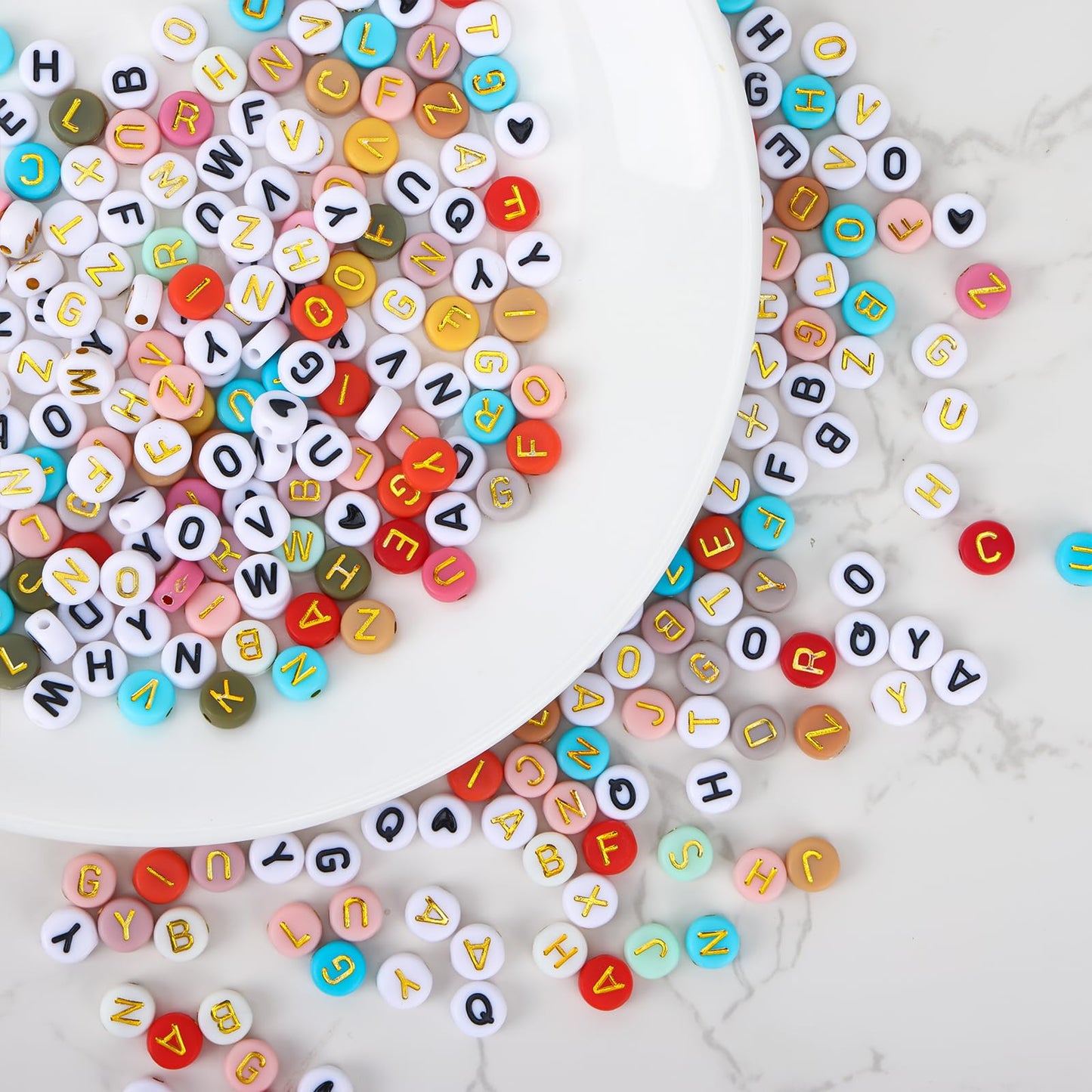 2940pcs Alphabet Beads for Bracelets and Jewelry Making