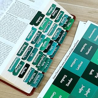 Large Print Bible Stickers, Waterproof Bookmarks, 90 Pieces