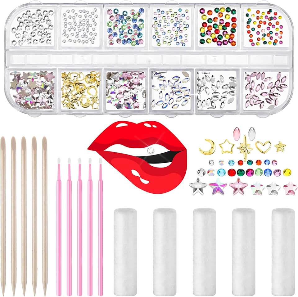 377-Piece Tooth Gem Jewelry Kit for DIY Fashion
