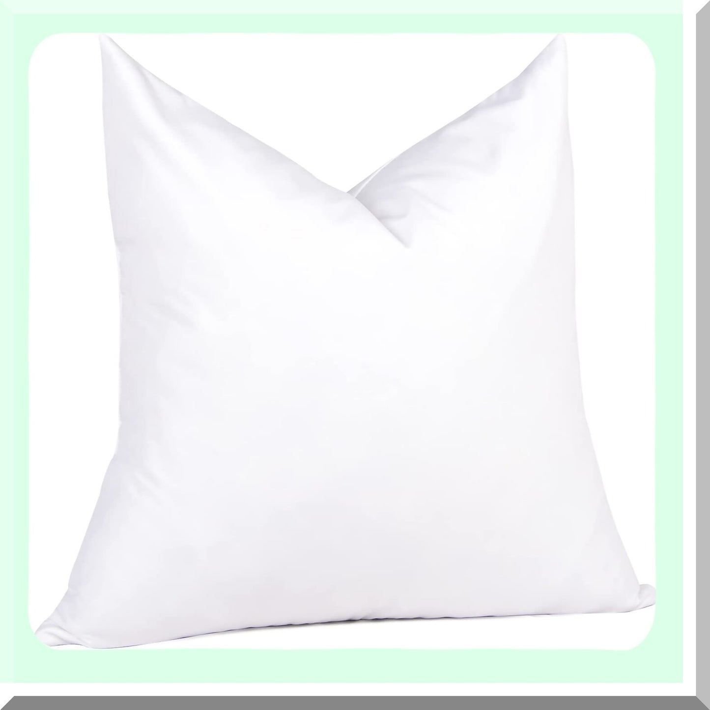 Luxury Plush Euro Pillow Insert - 30x30 Down Throw Cushion for Bed, Couch & Sofa Decor - Premium 1 Pack Square Pillow Insert for Home Décor