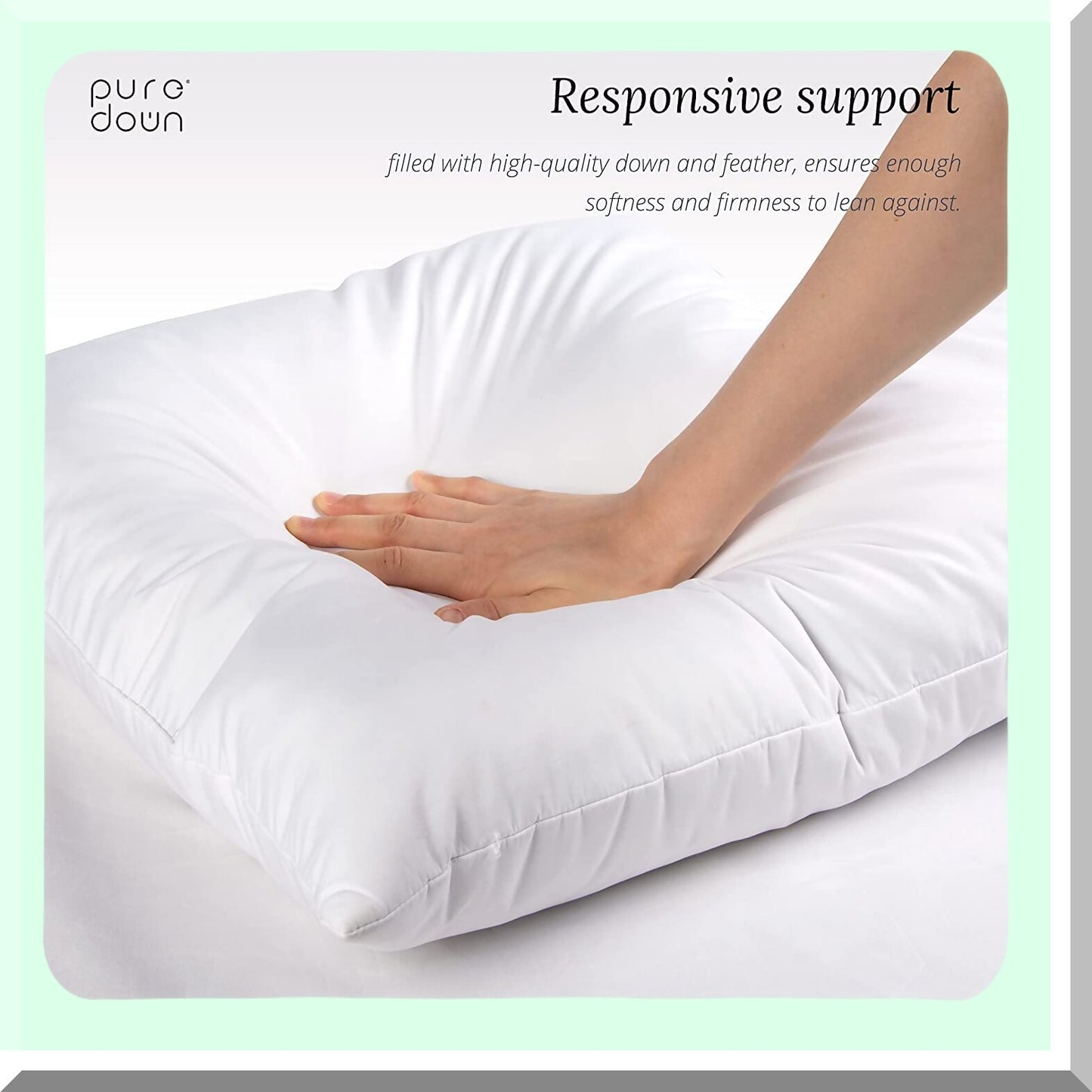 Luxury Plush Euro Pillow Insert - 30x30 Down Throw Cushion for Bed, Couch & Sofa Decor - Premium 1 Pack Square Pillow Insert for Home Décor