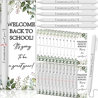 50 School Welcome Gift Sets with Cards and Pens