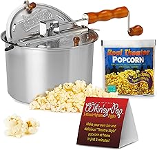 Silver Popcorn Popper Kit with Nylon Gears